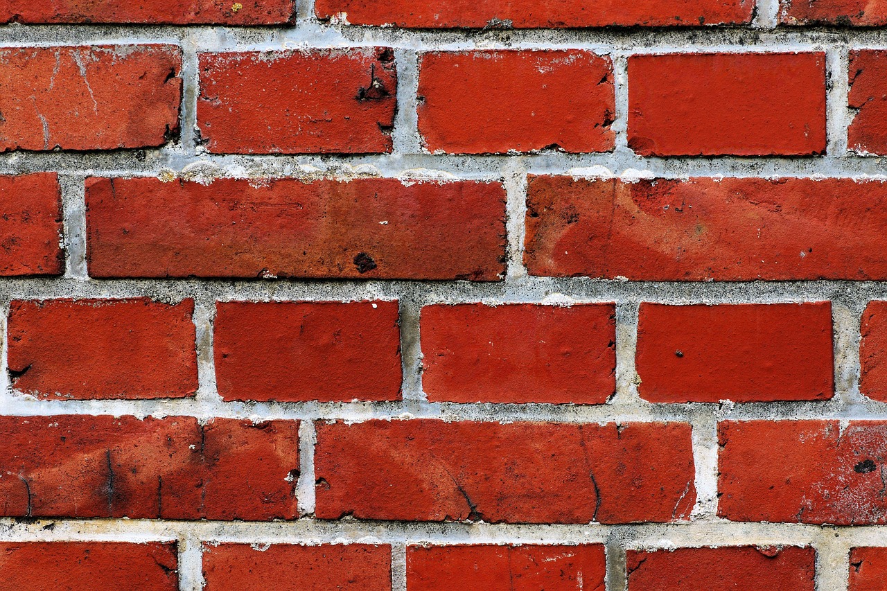 red clay bricks